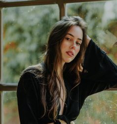 girl in a house